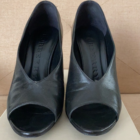 Burberry Reyard Peep Toe Wedge Pump - Picture 8 of 13